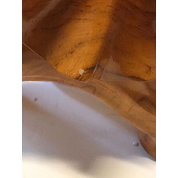 Scratch & Dent Walking Elephant Decorative Faux Carved Wood Look Statue 18 inch - Picture 4 of 4